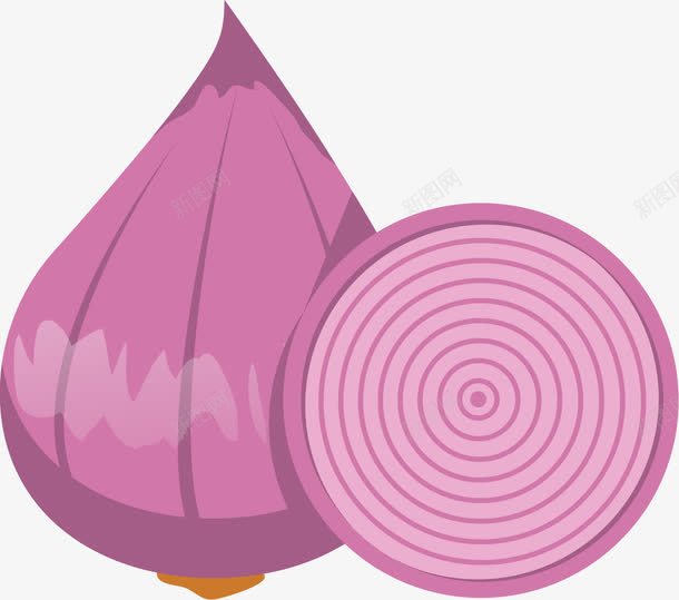 紫色洋葱png免抠素材_新图网 https://ixintu.com 紫色 绿色蔬菜 蔬菜 蔬菜简笔 蔬菜简笔画 蔬菜速写