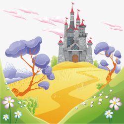 卡通城堡场景素材