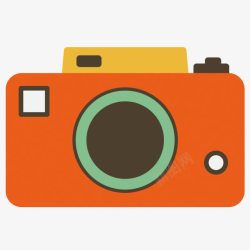 橙色相机素材