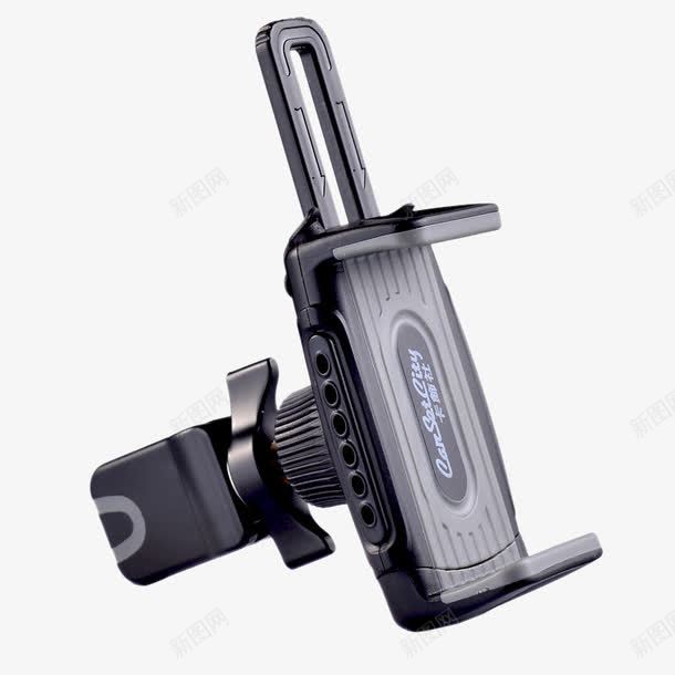 车载手机支架黑色一个png免抠素材_新图网 https://ixintu.com 产品实物 多功能带按键 手机架 汽车手机支架
