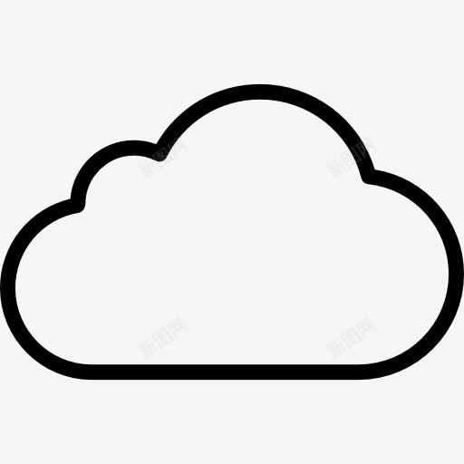 云的轮廓图标png_新图网 https://ixintu.com 云的形状 云的轮廓 互联网 形状 苗条的图标 轮廓