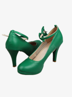 绿色高跟鞋素材