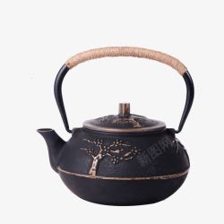 铁茶壶铁壶铸铁壶无涂层铁茶壶高清图片
