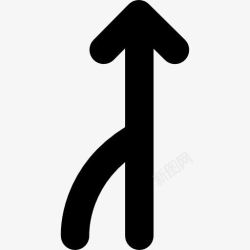 两个方向上箭头两图标高清图片