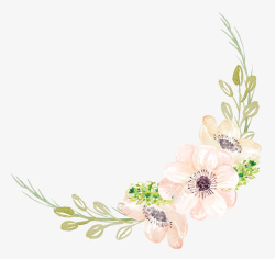 手绘花束素材