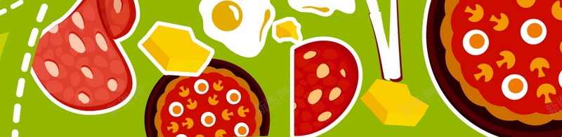 披萨矢量图ai设计背景_新图网 https://ixintu.com 卡通 手绘 披萨 童趣 美食 食品 黄色 矢量图