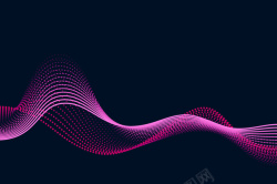 概念科技背景科技感彩色动态概念波浪矢量背景图高清图片