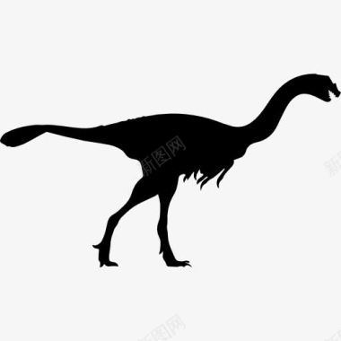 巨盗龙恐龙的轮廓图标图标