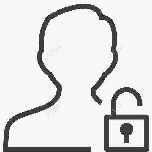 用户人解锁图标png_新图网 https://ixintu.com man unlocked user 用户 男人 解锁