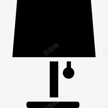 客厅家具黑灯照明的工具图标图标