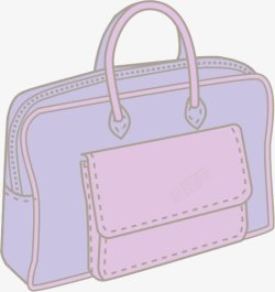 紫色的手提包女包高清图片