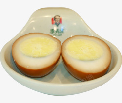 美味的茶叶蛋切开的卤蛋实物图高清图片