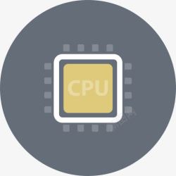 processor芯片芯片组计算机CPU硬件微芯图标高清图片