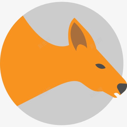 袋鼠图标png_新图网 https://ixintu.com 动物 动物园 动物王国 袋鼠 野生动物