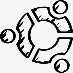 ubuntuUbuntu勾勒标志图标高清图片