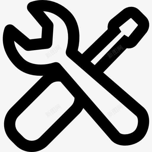 修复图标png_新图网 https://ixintu.com 修理 修理工具 工具和用具 扳手 机修 螺丝刀