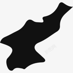 亚洲的国家朝鲜图标高清图片