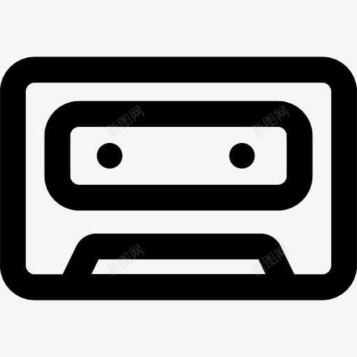 盒式轮廓图标png_新图网 https://ixintu.com 录音机 技术 接口 旧的 磁带 老式的 通用接口概述 音频