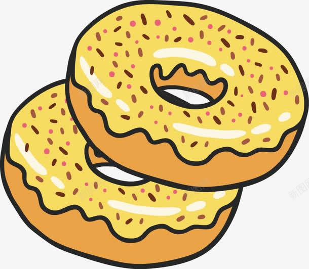 黄油面包甜甜圈png免抠素材_新图网 https://ixintu.com 巧克力面包 手绘黄油面包 甜甜圈