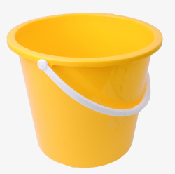 黄色塑料水桶塑料提手素材