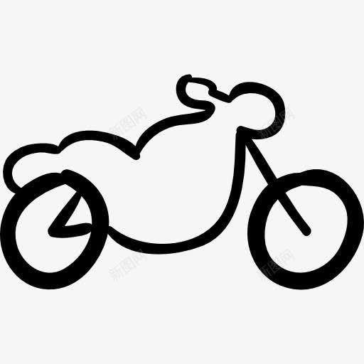 摩托车手拉车图标png_新图网 https://ixintu.com 侧视图 摩托车 概述 比赛专用 赛道手绘 轮廓 运输