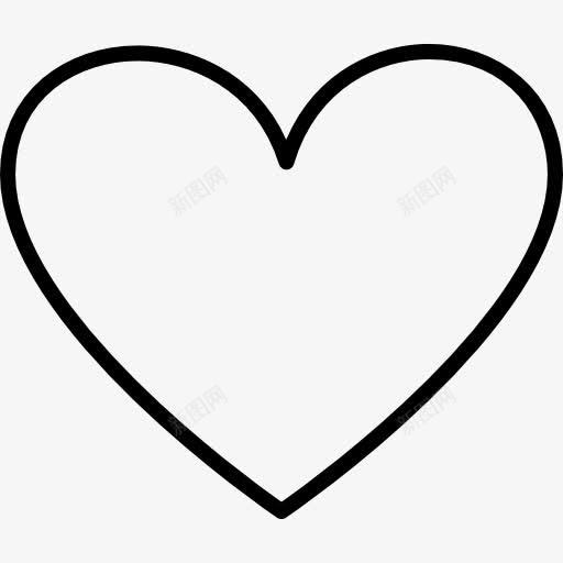 心脏轮廓形状图标png_新图网 https://ixintu.com 像 形状 心 感情 概述 爱 苗条的图标 轮廓