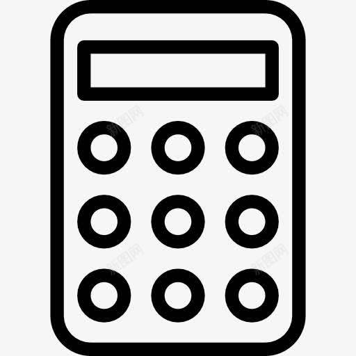 计算器图标png_新图网 https://ixintu.com 商业 工具 教育 计算 计算器 财政 钮扣