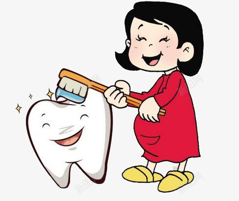 孕妇刷牙齿png免抠素材_新图网 https://ixintu.com 健康 刷牙齿 孕妇 牙齿 牙龈保护 牙龈健康刷牙防蛀牙