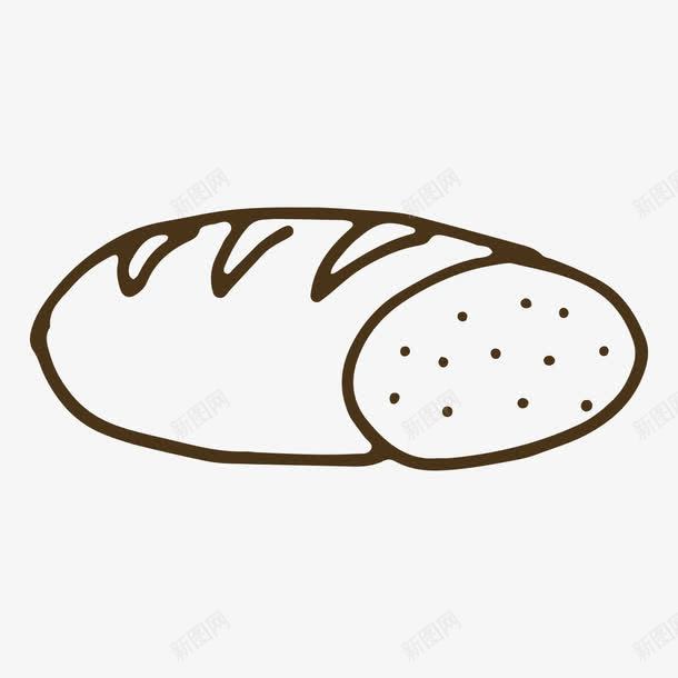 手绘实物面包png免抠素材_新图网 https://ixintu.com 实物 手绘 手绘实物面包 手绘实物面包PNG 线条 面包