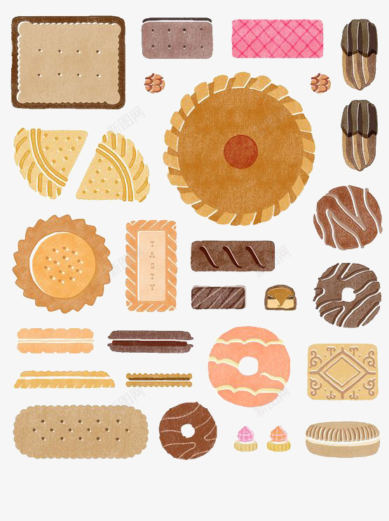 饼干png免抠素材_新图网 https://ixintu.com 创意饼干 卡通饼干 奶油饼干 巧克力饼干