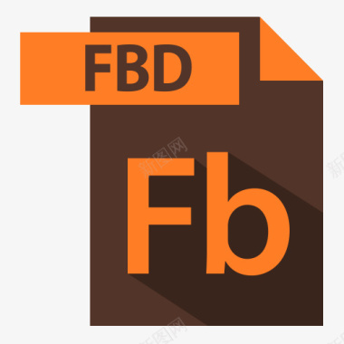 延伸FBD延伸文件格式Adobevicons图标图标