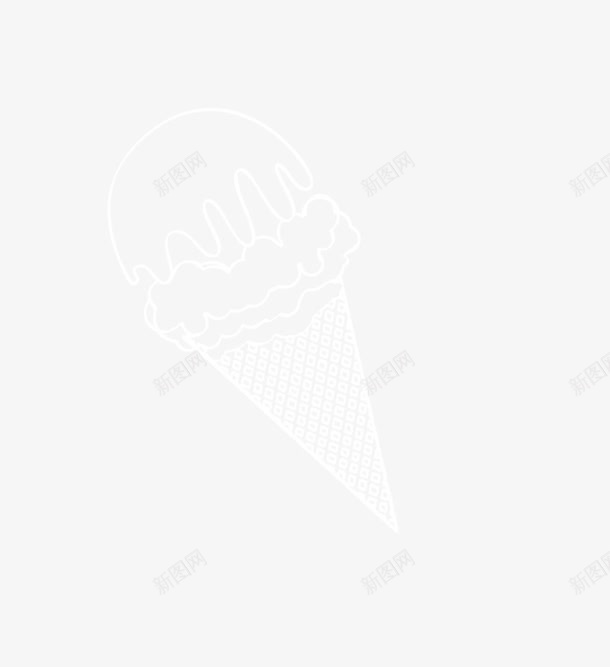 白色手绘冰淇淋矢量图ai设计背景_新图网 https://ixintu.com 冰淇淋 手绘 白色 矢量图