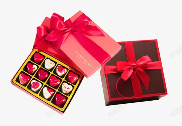 情人节巧克力礼盒png免抠素材_新图网 https://ixintu.com 产品实物 巧克力 情人节 礼物盒