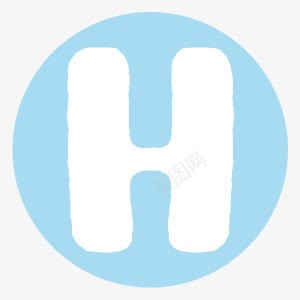 彩色英文字母H图标png_新图网 https://ixintu.com 创意 卡通 图标 圆签 大写字母 字母H 小清新 英文字母
