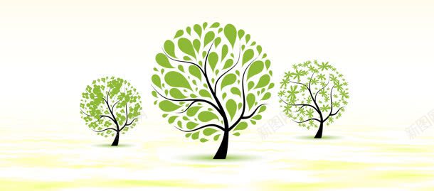 电商背景墙清新小树背景bannerjpg设计背景_新图网 https://ixintu.com banner 小树 清新 电商 背景 背景墙