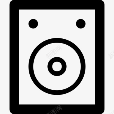 音频扬声器多媒体音乐音乐扬声器图标图标