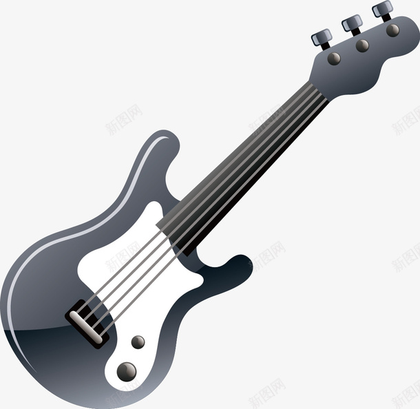 灰色吉它矢量图ai免抠素材_新图网 https://ixintu.com 乐器 吉它 灰色吉它矢量素材 矢量素材 音乐 矢量图
