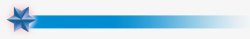 蓝色五角星创意线条素材