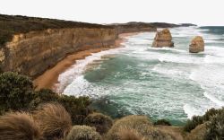 十二使徒岩风景区澳大利亚十二使徒岩三高清图片