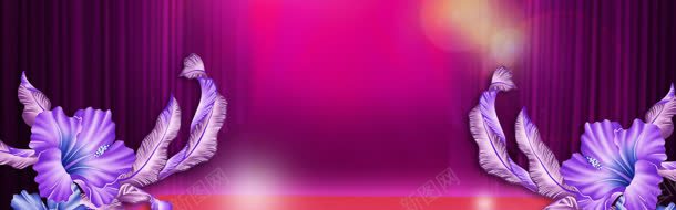 紫色典雅背景jpg设计背景_新图网 https://ixintu.com psd源文件 典雅 紫色 花朵