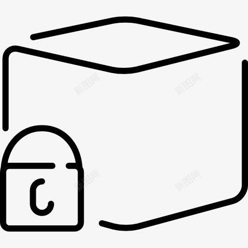 保护盒包装超薄轮廓图标png免抠素材_新图网 https://ixintu.com 保护 包装 工具和用具 物流 盒 薄 超薄 锁定