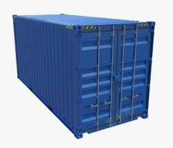 一个集装箱湖蓝色一个集装箱高清图片