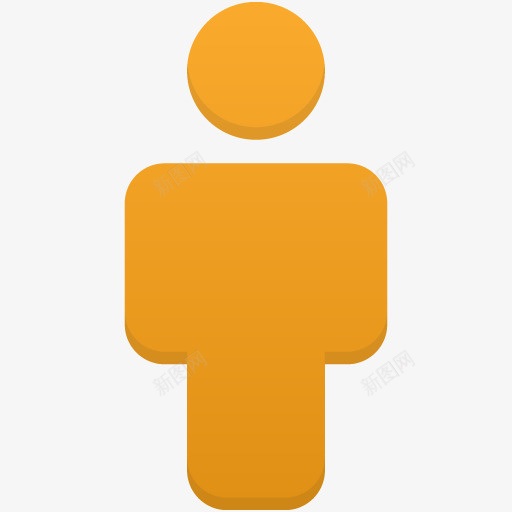 用户的橙色图标png_新图网 https://ixintu.com orange user 橙色 用户