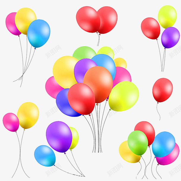 六一儿童节气球装饰物png免抠素材_新图网 https://ixintu.com 儿童 儿童节 气球 泡皮