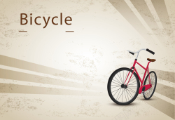 自行车骑行运动海报背景矢量图海报