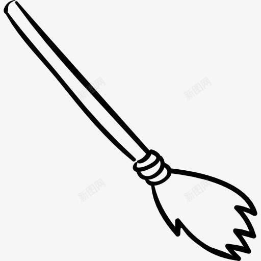 扫帚万圣节对象图标png_新图网 https://ixintu.com 万圣节 净化 对象 工具 工具和用具 干净的轮廓 扫帚 概述