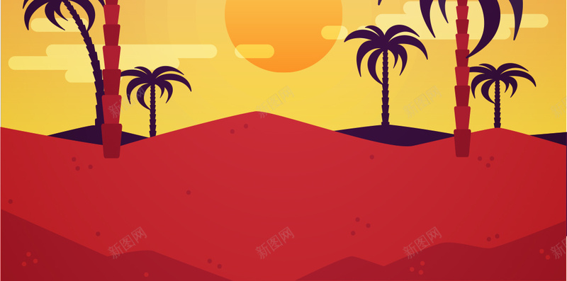 夏日沙滩的棕榈树矢量图ai设计背景_新图网 https://ixintu.com 叶 夏 夏日 多彩的背景 平 树 树叶 树木 棕榈树 植物 热带 环境 背景 自然 色彩 设计 矢量图