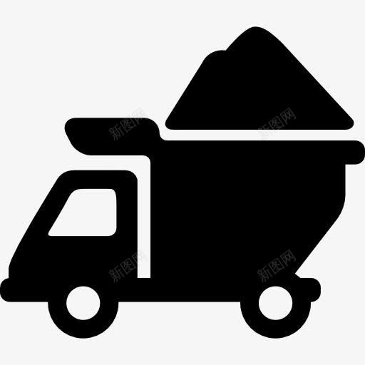 垃圾车图标png_新图网 https://ixintu.com 垃圾 扁平垃圾车 货船 货车 运输