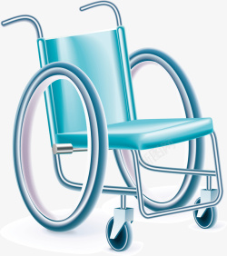 医疗轮椅矢量图素材