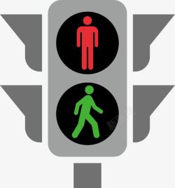 红绿灯行人图标图标
